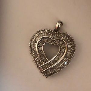 Zales Diamond Heart Necklace without chain